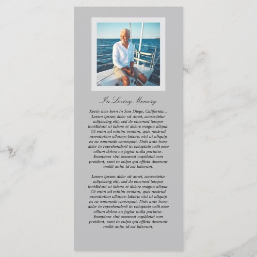 Eenvoudige viering van het Life-programma Programmakaart (Achterkant)