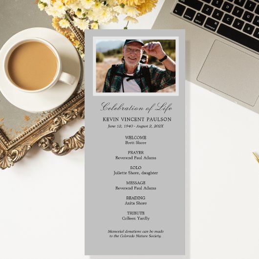 Eenvoudige viering van het Life-programma Programmakaart