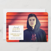 Eenvoudige vierkant minimalistische fotograafparti kaart (Voorkant)