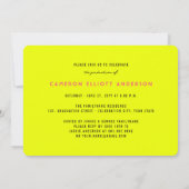 Eenvoudige vierkant minimalistische fotograafparti kaart (Achterkant)