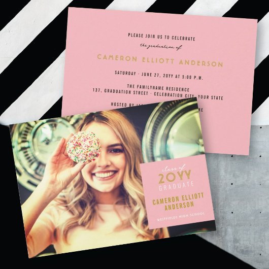 Eenvoudige vierkant minimalistische fotograafparti kaart