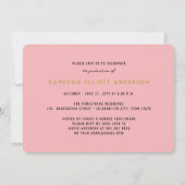 Eenvoudige vierkant minimalistische fotograafparti kaart (Achterkant)