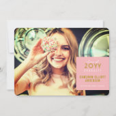 Eenvoudige vierkant minimalistische fotograafparti kaart (Voorkant)