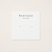 Eenvoudige vierkant-witte kaart voor het verkrijge (Voorkant)