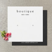 Eenvoudige vierkant-witte kaart voor het verkrijge