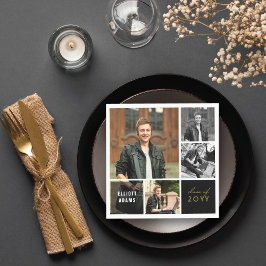 Eenvoudige vierkante blokken 4 foto's Mod Graduati Servetten