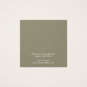 Eenvoudige vierkante Kaart voor het oormerken van  (Achterkant)