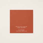 Eenvoudige vierkante Kaart voor het oormerken van  (Achterkant)