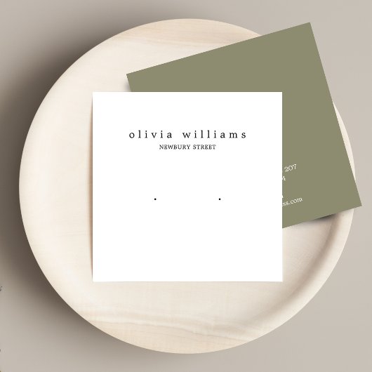 Eenvoudige vierkante Kaart voor het oormerken van 