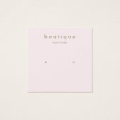 Eenvoudige vierkante roze roze kaart met weergavek (Voorkant)