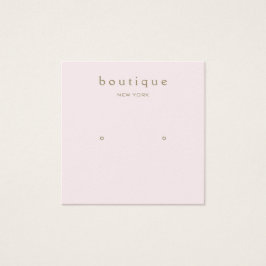 Eenvoudige vierkante roze roze kaart met weergavek