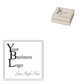 Eenvoudige vierkante zwarte inkt Business Logo Mod Rubberstempel (Gestempeld)
