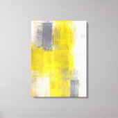 'Eenvoudige vierkantjes' Grijze Abstracte kunst Canvas Afdruk (Voorkant)