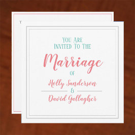 Eenvoudige vierkantspaalkleurendag kaart