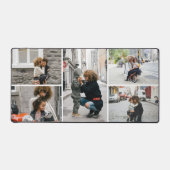 Eenvoudige vijf fotocollage op maat bureaumat (Voorkant)