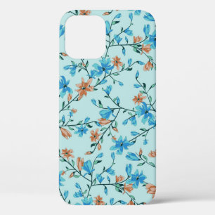 Eenvoudige Vintage: bloemenweefselpatroon Case-Mate iPhone Case