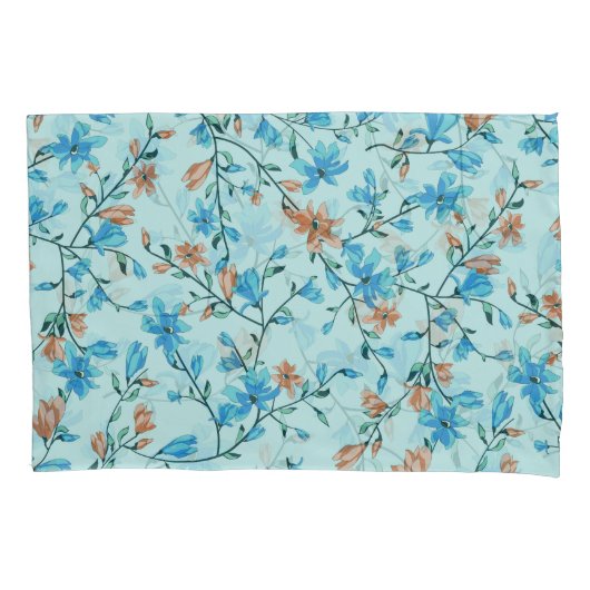 Eenvoudige Vintage: bloemenweefselpatroon Kussensloop (Voorkant)