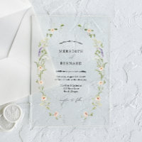 Eenvoudige Vintage Rustieke Wilde Bloemen Bruiloft