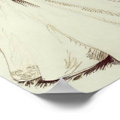 Eenvoudige vintage trouwjurk poster (Hoek)