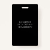 Eenvoudige VIP van de Toegang van het VIP van de L Badge (Achterkant)