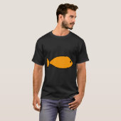 Eenvoudige vis tekening t-shirt (Voorkant volledig)