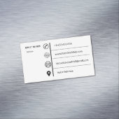 Eenvoudige visitekaartje magnetisch visitekaartje (Voorbeeld)