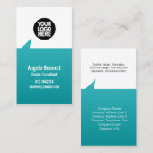 Eenvoudige Visitekaartje pointee geometrische vorm (Voorkant / Achterkant)