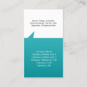 Eenvoudige Visitekaartje pointee geometrische vorm (Achterkant)