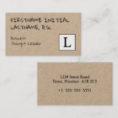 Eenvoudige visitekaartje voor leader-profiel (Voorkant / Achterkant)