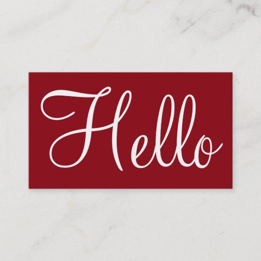 Eenvoudige Visitekaartjes (Voorkant)