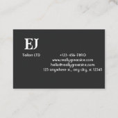 Eenvoudige visitekaartjes (Achterkant)