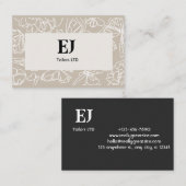 Eenvoudige visitekaartjes (Voorkant / Achterkant)