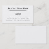 Eenvoudige Visitekaartjes (Voorkant / Achterkant)