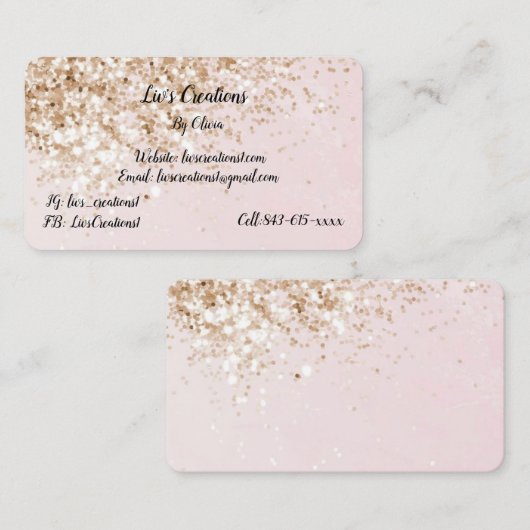 eenvoudige visitekaartjes (Voorkant / Achterkant)