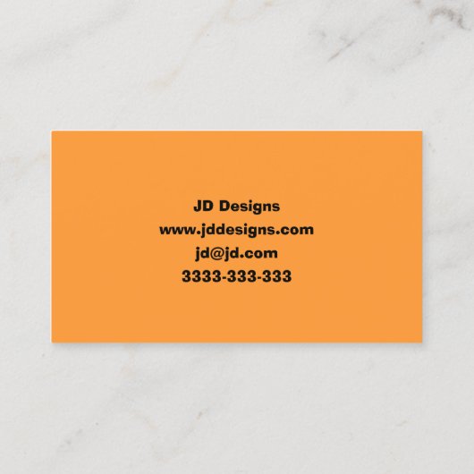 Eenvoudige visitekaartjes (Achterkant)