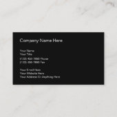 Eenvoudige Visitekaartjes, dubbelzijdig Visitekaartje (Achterkant)