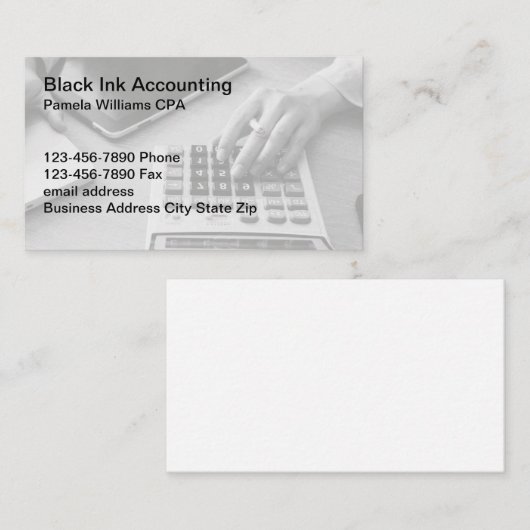 Eenvoudige Visitekaartjes gecertificeerde openbare (Voorkant / Achterkant)