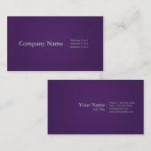Eenvoudige Visitekaartjes in het Paars (Voorkant / Achterkant)