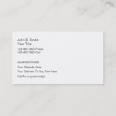 Eenvoudige Visitekaartjes levensverzekering (Achterkant)