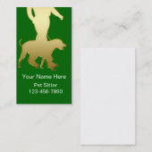 Eenvoudige Visitekaartjes Pet Sitter (Voorkant / Achterkant)