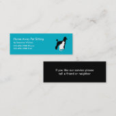 Eenvoudige Visitekaartjes Pet Sitter (Voorkant / Achterkant)