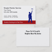 Eenvoudige Visitekaartjes schilderen (Voorkant / Achterkant)