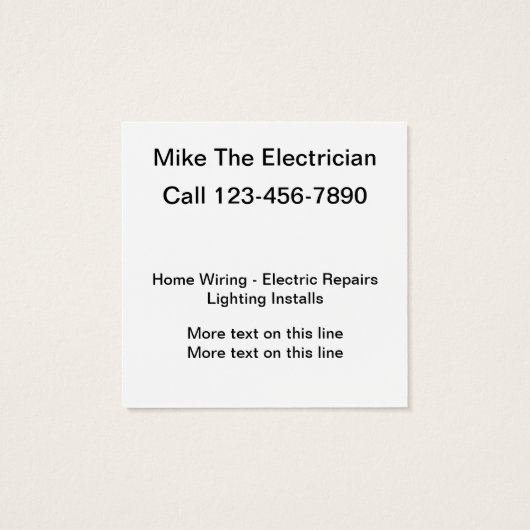 Eenvoudige Visitekaartjes van de Sjabloon van de E (Achterkant)