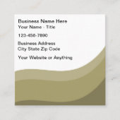 Eenvoudige Visitekaartjes van Earthtone (Voorkant)