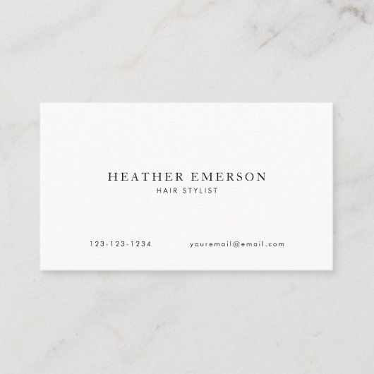 Eenvoudige Visitekaartjes van Floral (Voorkant)