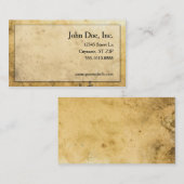 Eenvoudige visitekaartjes van het middeleeuwse per (Voorkant / Achterkant)