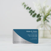 Eenvoudige Visitekaartjes van moderne accountants (Staand voorkant)