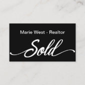 Eenvoudige Visitekaartjes verkocht thema voor Real (Voorkant)