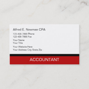 Eenvoudige Visitekaartjes voor Accountants