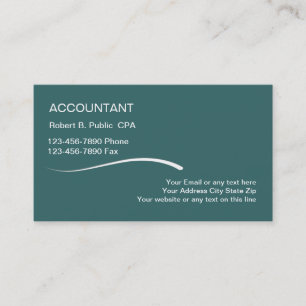 Eenvoudige Visitekaartjes voor Accountants